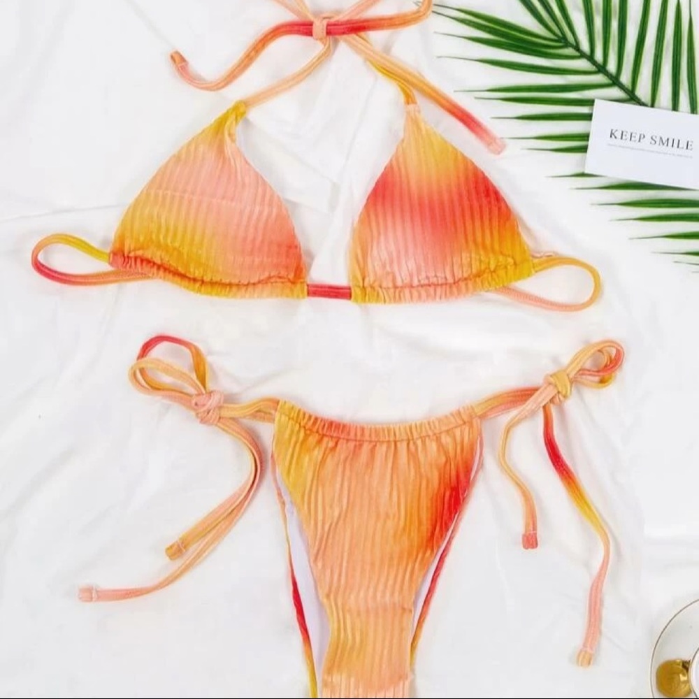Velvet Ombre Triangle Bikini